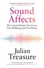 "Sound Affects: How Sound Shapes Our Lives, Our Wellbeing and Our Planet" von Julian Treasure. Farbige Schallwellen.