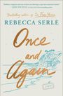 "Once and Again, A Novel" von Rebecca Serle, mit Küstenillustration und Zitat von Jodi Picoult.