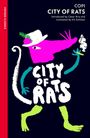 "City of Rats" und "COPI" oben, darunter bunte Ratte in Hut und Hose, linke Seite mit rotem Streifen für Vintage Classics.