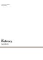 The Ordinary: Ingredients, Buch