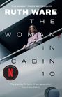 "The Sunday Times Bestseller" oben, "Ruth Ware" groß, "The Woman in Cabin 10", Frau an einer Reling, Netflix-Logo links.