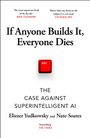 Texte: Zitate von Max Tegmark und Stephen Fry, Titel: "If Anyone Builds It, Everyone Dies", Autoren: Yudkowsky, Soares. Rote "esc"-Taste.