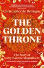 „The Golden Throne: The Story of Suleyman the Magnificent“. Rote, florale Muster mit goldenen Akzenten.
