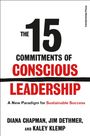 "The 15 Commitments of Conscious Leadership" in großen Buchstaben. Darunter: Autoren Diana Chapman, Jim Dethmer und Kaley Klemp.