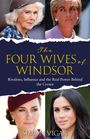 "The Four Wives of Windsor" in goldener Schrift, vier Frauen in Porträts, Titel in Buchcover-Stil, Name: Simon Vigar.