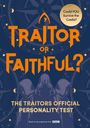 „Traitor or Faithful?“ ist in großen Buchstaben zu lesen. Illustration: Drei Kapuzengestalten auf einem ornamentierten Hintergrund.