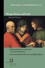 "Being, Desire, and God: Selected Essays" von William J. Richardson. Gemälde mit drei Figuren, zwei Männer, eine Person mit Hut.