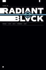 "Volume 009", "RADIANT BLACK", "HIGGINS / CLARK / COSTA / FERNANDES / CAREY". Schwarzer Hintergrund, blaues stylisiertes Element.