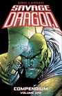 „Savage Dragon Compendium Volume One“. Grüner, muskulöser Mann mit Finne, grimmigem Gesichtsausdruck, kämpferische Pose.