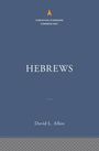 "HEBREWS," "David L. Allen," "CHRISTIAN STANDARD COMMENTARY." Blau, minimalistisches Design. Oberer Bereich mit kleinem Logo.