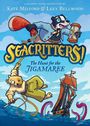 "Seacritters! The Hunt for the Jigamaree" ist der Titel. Ein Schwarz-Weiß-Tier, ein Nagetier, Seil, Schiff, Tentakel.