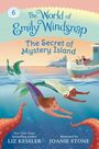 "The World of Emily Windsnap: The Secret of Mystery Island" von Liz Kessler, illustriert von Joanie Stone. Zwei Meerjungfrauen schwimmen.