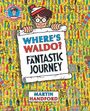 „WHERE'S WALDO? THE FANTASTIC JOURNEY“, Martin Handford. Illustration mit Waldo, bunter Hintergrund voller Figuren.
