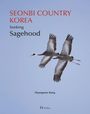 Text: "SEONBI COUNTRY KOREA, Seeking Sagehood, Hyungwon Kang." 
Illustration: Zwei fliegende Kraniche vor blauem Hintergrund.