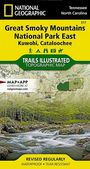 National Geographic Maps - Trails Illustrated: Great Smoky Mountains National Park East: Kuwohi, Cataloochee Map, KRT