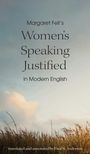 „Margaret Fell’s Women’s Speaking Justified in Modern English“, übersetzt von Paul N. Anderson. Himmel und Gras im Hintergrund.