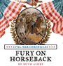 "Fury on Horseback" von Ruth Ashby, "Civil War Chronicles." Bild von Reitern im Bürgerkrieg, umgeben von US-Flaggen.