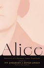 „Alice: Memoirs of a Barbary Coast Prostitute“ unten. Oben ein verblasstes Porträt in rosa Tönen.