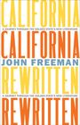 CALIFORNIA (gelb), CALIFORNIA (orange), JOHN FREEMAN (blau), REWRITTEN (gelb), REWRITTEN (orange).