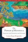 "The Power of Mandala: Creating and Offering the Universe" von Lama Zopa Rinpoche. Illustration mit Bäumen und einem Mönch.