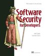 "Software Security for Developers" in kräftigem Rot, daneben eine historische Figur in rotem Gewand mit Stock.