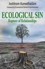 "Ecological Sin: Rupture of Relationships" von Joshtrom Kureethadam. Vor einem einsamen Baum im gefällten Wald.