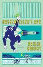 „HACKENFELLER’S APE“, „BRIGID BROPHY“. Illustration eines Affen, eine Rakete, zwei Personen vor einer Mauer bei Nacht.