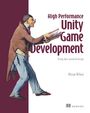 „High Performance Unity Game Development. Using data-oriented design. Nitzan Wilnai.“ Illustration eines Mannes mit Buch.
