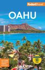 Text: "OAHU", "Easy Planning", "Local Writers", "Itineraries", "Helpful Maps", "Experts in Travel for 90 Years". Strände und Palmen.