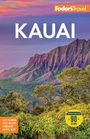 Text: "KAUAI", "Fodor’s Travel", "Easy Planning", "Local Writers", "Itineraries", "Helpful Maps". Landschaft mit Bergen und Küste.