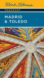 „SNAPSHOT MADRID & TOLEDO“ in weißen Buchstaben. Darunter bunte, geometrische Muster in gelb, blau und rot.