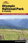 „Olympic National Park & Vicinity, 36 Must-Do Hikes for Everyone.“ Weite Berglandschaft mit Wanderer im Vordergrund.