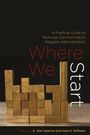 Titel: "Where We Start". Herausgeber: K. Alex Ilyasova, Sean D. Williams. Holzbausteine auf einer Oberfläche.