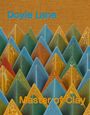 Text: "Doyle Lane" oben, "Master of Clay" unten. Bunte, dreieckige Keramikformen in Reihen vor einem orangefarbenen Hintergrund.