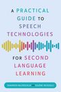 "A Practical Guide to Speech Technologies for Second Language Learning." Wellenform-Illustration in bunten Farben.