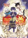 Texte: "Kalego's Story", "Welcome to Demon School! Iruma-kun", "Devilish Tales". Drei Figuren in einer Illustration, dracheähnlicher Hintergrund.