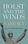 "Holst and the Winds: A Legacy" von Jon Ceander Mitchell. Skulptur eines Mannes mit erhobenen Armen, der dirigiert.