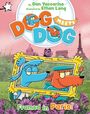 „By Dan Yaccarino, Illustrated by Ethan Long, DOG MEETS DOG, Framed in Paris!“ Zwei Cartoon-Hunde mit bekanntem Wahrzeichen.