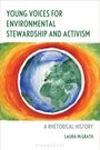 "Young Voices for Environmental Stewardship and Activism", Aquarell der Erde umgeben von farbigen Kreisen.