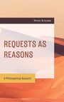 Peter Schaber, "Requests as Reasons: A Philosophical Account". Hintergrund zeigt eine Wüstenlandschaft.