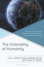 Text: "Disrupting Racialized Capitalism and Fostering Transnational Solidarity", "The Coloniality of Humanity". Bild der Erde mit Netz.