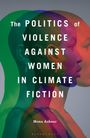 "The Politics of Violence Against Women in Climate Fiction" - Mona Ashour. Überlappende bunte Silhouetten von Profilen.