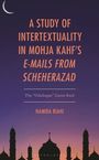 Text: "A Study of Intertextuality in Mohja Kahf's E-Mails from Scheherazad. The 'Odalisque' Gazes Back. Hamida Riahi". 
Illustration: Silhouette von Türmen vor violettem Himmel mit Mondsichel.