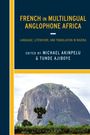 „FRENCH IN MULTILINGUAL ANGLOPHONE AFRICA: LANGUAGE, LITERATURE, AND TRANSLATION IN NIGERIA, edited by MICHAEL AKINPELU & TUNDE AJIBOYE.“ Unter dem Text ist ein großer Felsen mit Bäumen im Vordergrund zu sehen.
