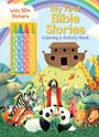Editors of Silver Dolphin Books: My First Bible Stories Coloring & Activity Book with 4 Crayons and 50+ Stickers, Buch