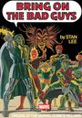 Text: "BRING ON THE BAD GUYS", "by STAN LEE". Illustration von sechs Bösewichten mit bunten Kostümen. Marvel-Logo unten.