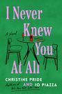 Titel: "I Never Knew You At All". Autoren: Christine Pride, Jo Piazza. Illustration: Tisch mit Flasche, Gläser und Stühlen.
