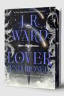 Text: "J.R. Ward. Lover Enthroned. The Black Dagger Brotherhood series." 
Motiv: Dolch vor Sternenhimmel und verzierten Ranken.