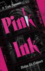 "A Dark Romance", "Pink Ink", "Avina St. Graves". Filmstreifen mit gotischen Gebäuden im Hintergrund.
