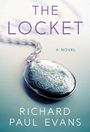 „THE LOCKET“, „A NOVEL“, „RICHARD PAUL EVANS“. Ein kunstvoll graviertes Medaillon mit Kette.